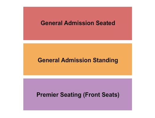 seating chart for Pearl Street Warehouse - GA Seated/Standing & Premier - eventticketscenter.com